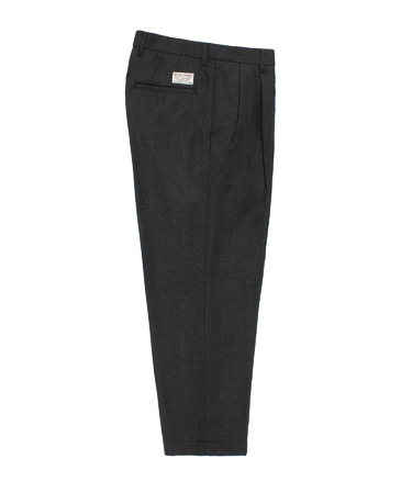 DOUBLE PLEATED WOOL TROUSERS