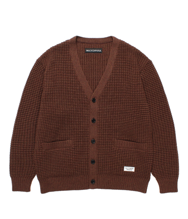 WAFFLE KNIT CARDIGAN