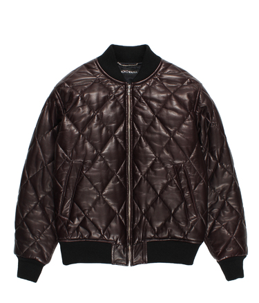 LEATHER QUILTED JACKET