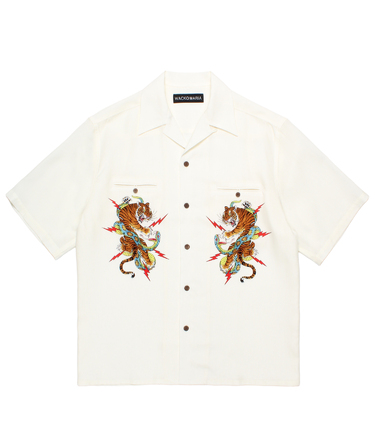TIM LEHI / 50'S OPEN COLLAR SHIRT
