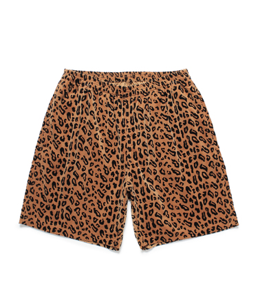LEOPARD VELVETEEN BOARD SHORTS