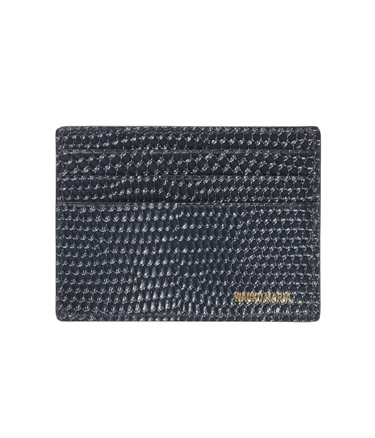 SPEAK EASY / LIZARD EMBOSSED LEATHER CARD CASE