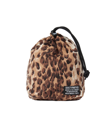 LEOPARD DRAWSTRING BAG