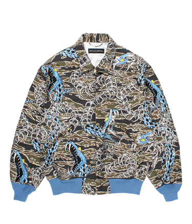 TIGER CAMO ALL OVER EMBROIDERED VIETNAM JACKET