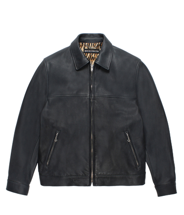 LEATHER SINGLE RIDERS JACKET