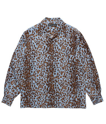LEOPARD OPEN COLLAR SHIRT