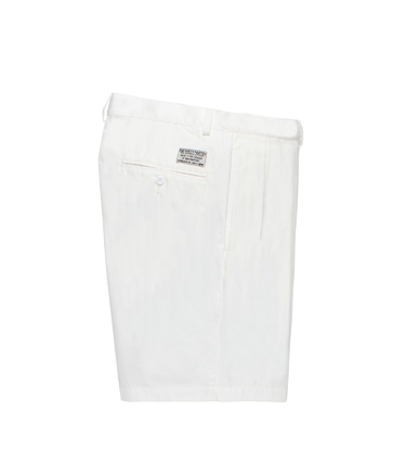 DOUBLE PLEATED CHINO SHORT TROUSERS