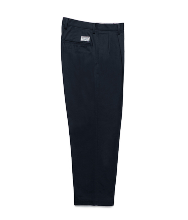 DOUBLE PLEATED CHINO TROUSERS