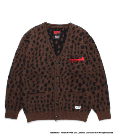 RESERVOIR DOGS / LEOPARD HEAVY MOHAIR KNIT CARDIGAN