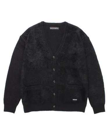 HEAVY MOHAIR KNIT CARDIGAN
