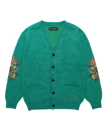 TIM LEHI / MOHAIR KNIT CARDIGAN