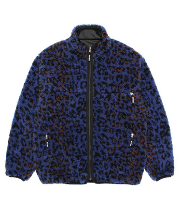 REVERSIBLE LEOPARD BOA FLEECE JACKET