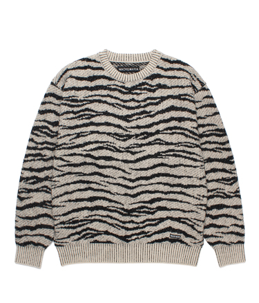 TIGER MOHAIR JACQUARD KNIT SWEATER