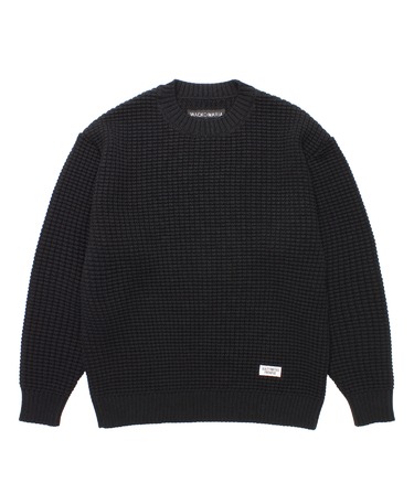 WAFFLE KNIT SWEATER