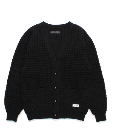 WAFFLE KNIT CARDIGAN