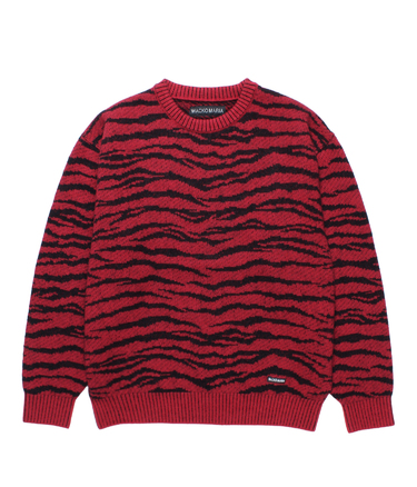TIGER MOHAIR JACQUARD KNIT SWEATER