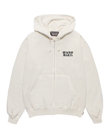 WASHED HEAVY WEIGHT ZIP HOODED SWEAT SHIRT