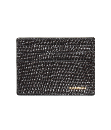 SPEAK EASY / LIZARD EMBOSSED LEATHER CARD CASE