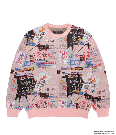 JEAN-MICHEL BASQUIAT / JACQUARD KNIT SWEATER