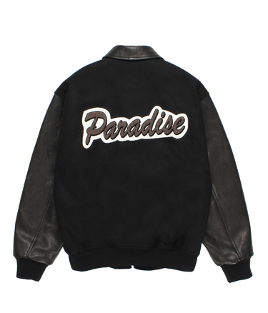 LEATHER VARSITY JACKET