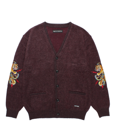 TIM LEHI / MOHAIR KNIT CARDIGAN
