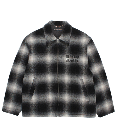 WOOL OMBRE CHECK 50'S JACKET