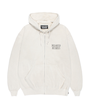 WASHED HEAVY WEIGHT ZIP HOODED SWEAT SHIRT