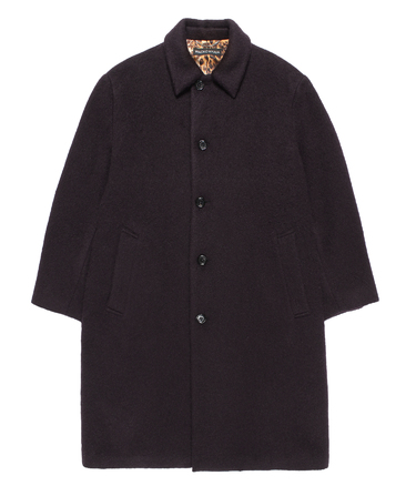 WOOL MOHAIR BAL COLLAR COAT