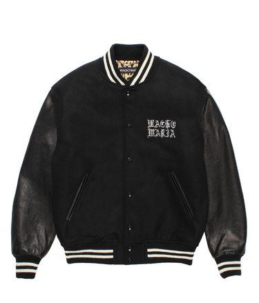 LEATHER VARSITY JACKET