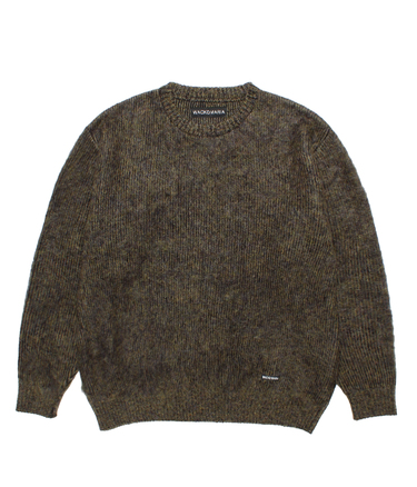 MULTI-COLOR MOHAIR KNIT SWEATER