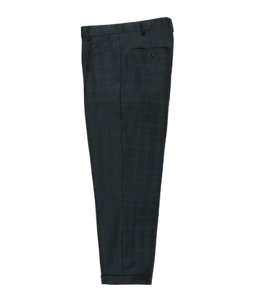 DORMEUIL / CHECK PLEATED TROUSERS (TYPE-1)