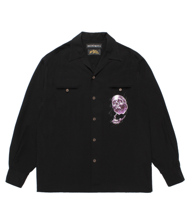 56 TATTOO STUDIO / 50'S OPEN COLLAR SHIRT