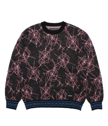 JACQUARD MOHAIR KNIT SWEATER