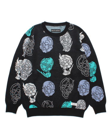 56 TATTOO STUDIO / JACQUARD KNIT SWEATER