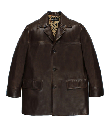 LEATHER CAR COAT