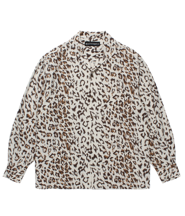 LEOPARD OPEN COLLAR SHIRT
