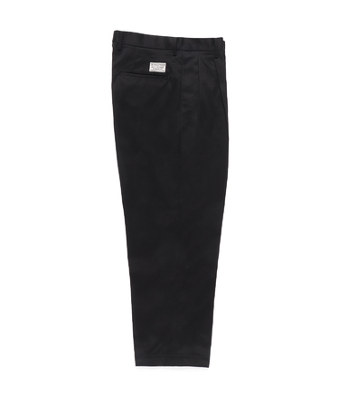 DOUBLE PLEATED CHINO TROUSERS