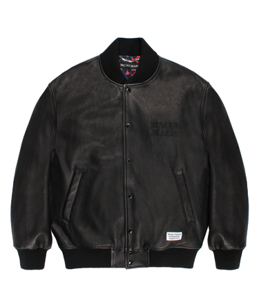 LEATHER VARSITY JACKET