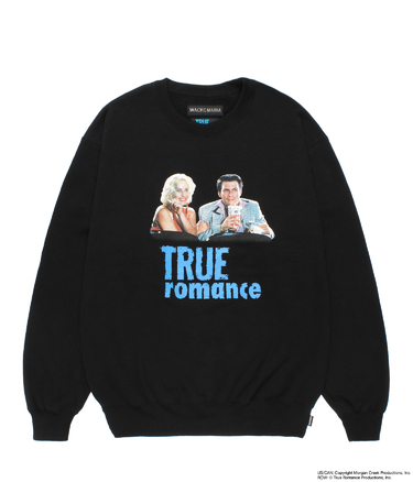 TRUE ROMANCE / WASHED HEAVY WEIGHT SWEAT SHIRT