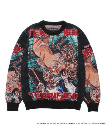 TERRIFIER / MOHAIR JACQUARD KNIT SWEATER
