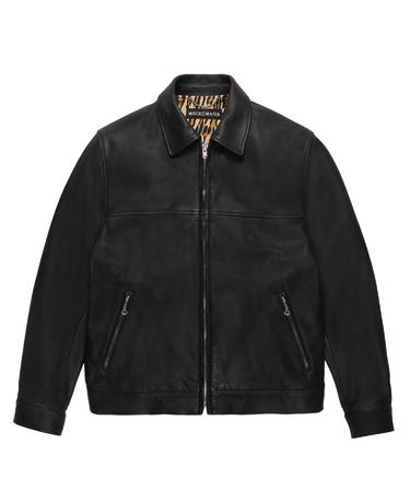 LEATHER SINGLE RIDERS JACKET