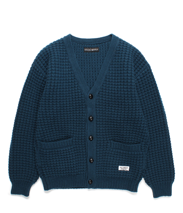 WAFFLE KNIT CARDIGAN