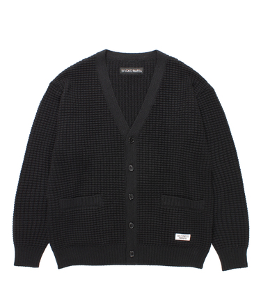 WAFFLE KNIT CARDIGAN