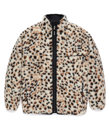 REVERSIBLE LEOPARD BOA FLEECE JACKET