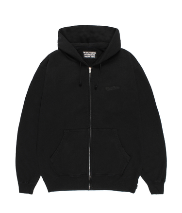 WASHED HEAVY WEIGHT ZIP UP HOODED SWEAT SHIRT