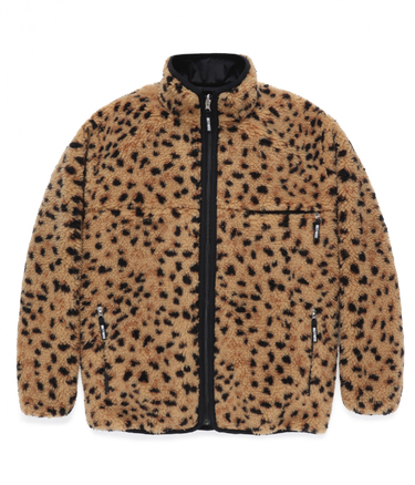 REVERSIBLE LEOPARD BOA FLEECE JACKET