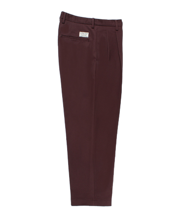DOUBLE PLEATED CHINO TROUSERS