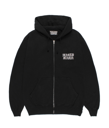 WASHED HEAVY WEIGHT ZIP HOODED SWEAT SHIRT