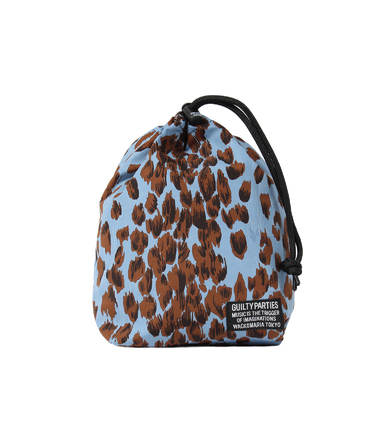 LEOPARD DRAWSTRING BAG