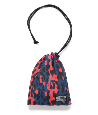LEOPARD DRAWSTRING BAG
